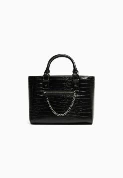 BERSHKA Basic - Shopper - Black -Bershka bb240649fd224249856279b1de184364