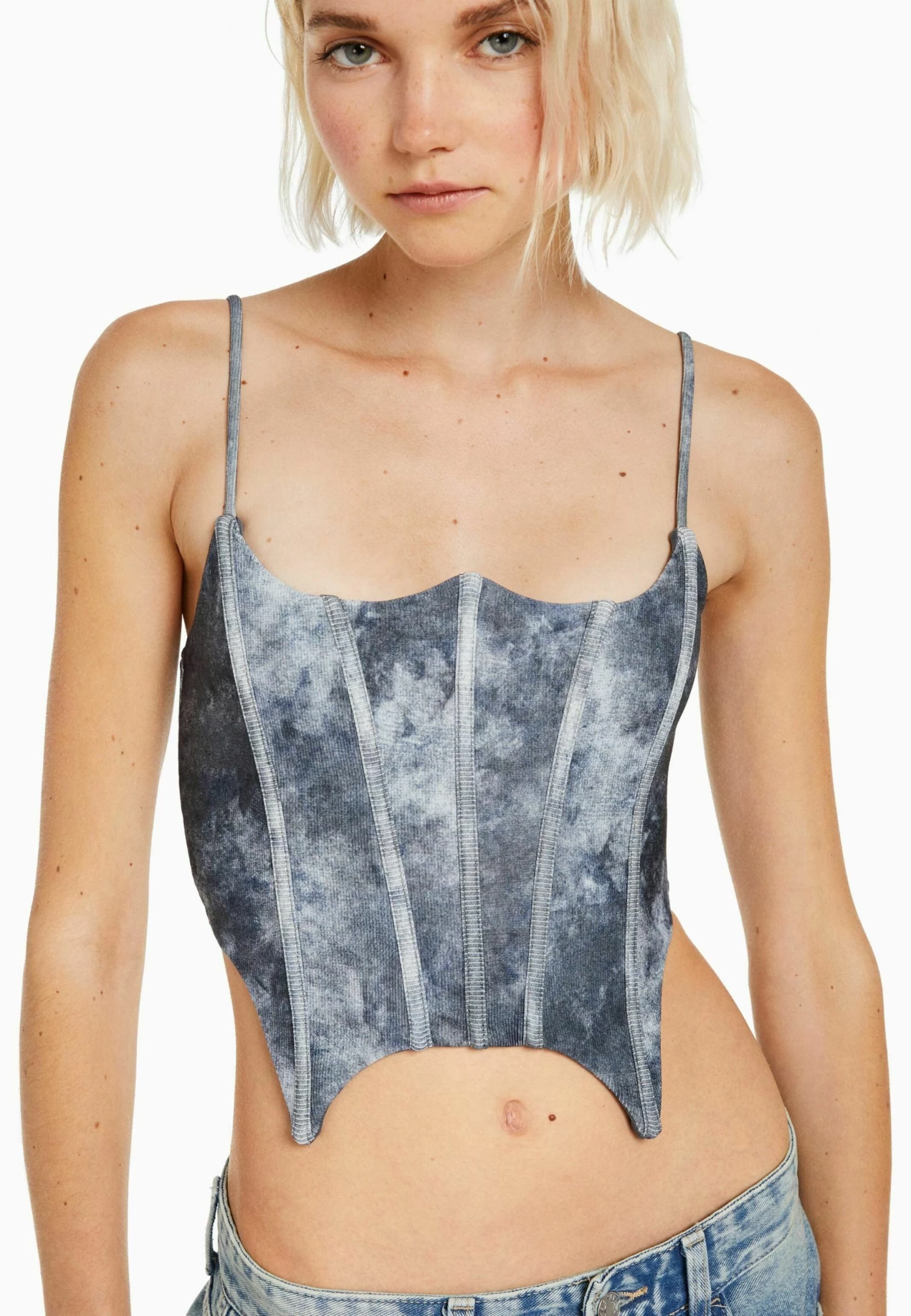 BERSHKA Strappy - Top - Multi Coloured 4 BERSHKA Strappy - Top - Multi Coloured - Afbeelding 4