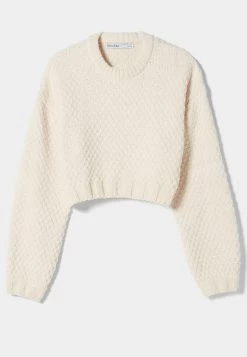 BERSHKA Textured Chenille - Trui - Beige 11 BERSHKA Textured Chenille - Trui - Beige -Bershka bbcd2458365e495d89a436e1435fc5ad