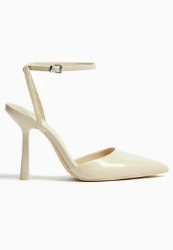 BERSHKA Hoge Hakken - Offwhite -Bershka bd076bde8d32485f90ecbf950ca4a316