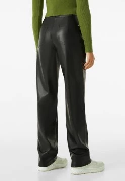 BERSHKA Straight Fit - Broek - Black -Bershka be1ed5b49b864acd84087e46e76d2050