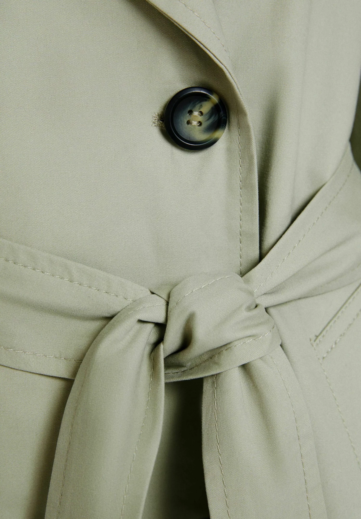 BERSHKA Trenchcoat - Khaki 5 BERSHKA Trenchcoat - Khaki - Afbeelding 5