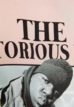 BERSHKA The Notorious B.I.G Short Sleeve - T-Shirt Print - Pink -Bershka c28484db1b3348538d4d965bb594e342