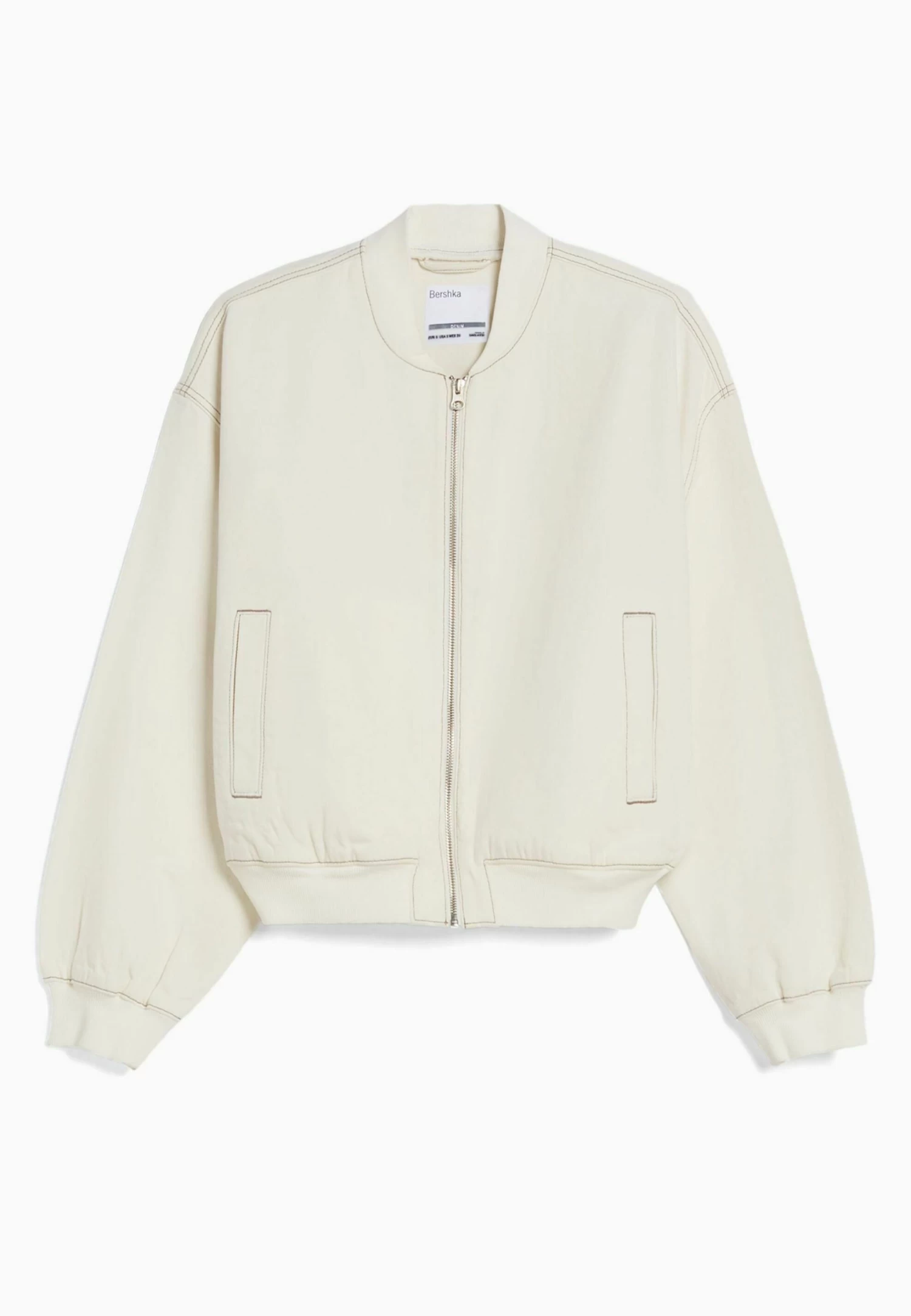 BERSHKA With Contrast Thread - Spijkerjas - White 5 BERSHKA With Contrast Thread - Spijkerjas - White - Afbeelding 5