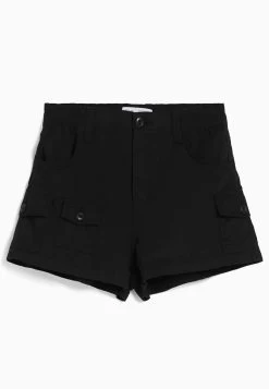 BERSHKA Multi - Shorts - Black -Bershka c326dbc57bfe40328fb6f0bc135d58c2