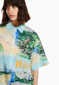 BERSHKA Overhemd - Multi Coloured -Bershka c3dc5e5895014a909c1ac22c7ba352f7
