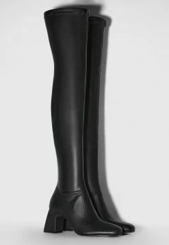 BERSHKA Overknee Laarzen - Black -Bershka c454c376a8e94fc38e7da055f9b796b7