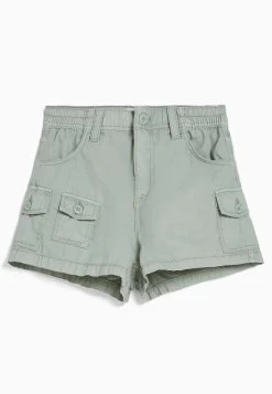 BERSHKA Multi - Shorts - Green -Bershka c48f7d820b874bfca969bd600818cba4