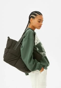 BERSHKA Handbag - Shopper - Black