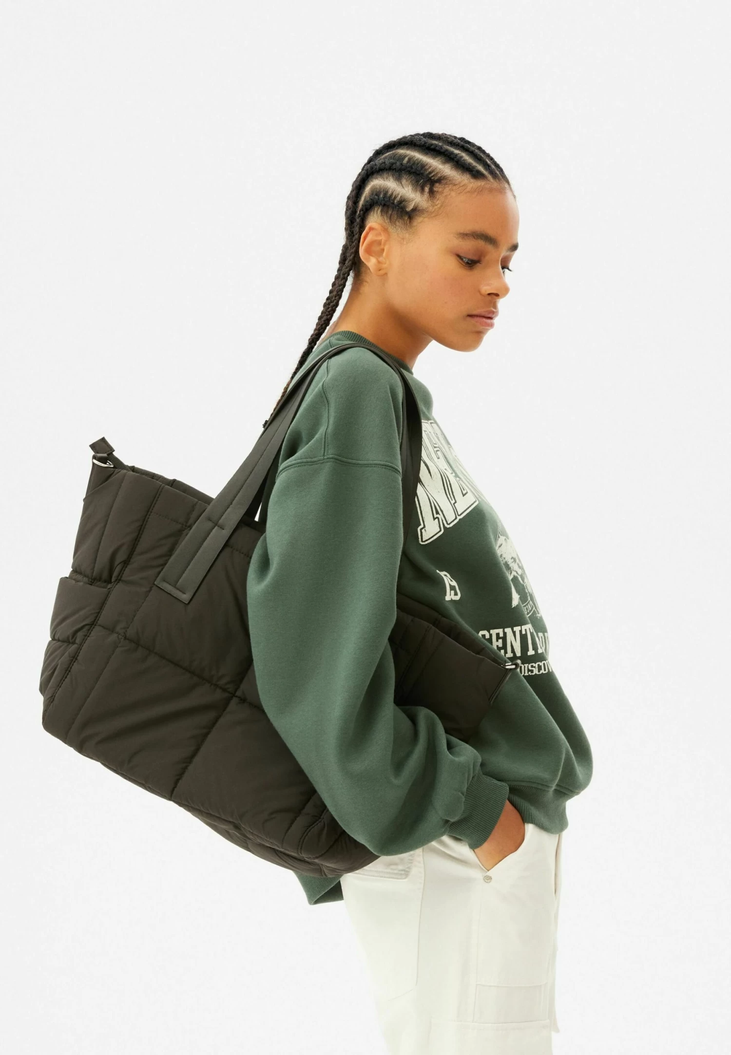 BERSHKA Handbag - Shopper - Black 1 BERSHKA Handbag - Shopper - Black