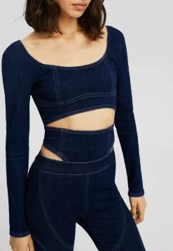 BERSHKA Long Sleeve With Cut-Out Detail - Blouse - Light Blue 10 BERSHKA Long Sleeve With Cut-Out Detail - Blouse - Light Blue -Bershka c4f21245a11549cb9ccfb218a3df8dd1