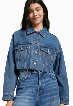 BERSHKA Spijkerjas - Dark Blue -Bershka c5024919c6824d1594b39937d2c47f82