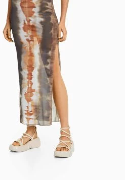 BERSHKA Tie Dye- Maxirok - Dark Brown 9 BERSHKA Tie Dye- Maxirok - Dark Brown -Bershka c62d30bd47fc4ac3ab446c8eebb266c9