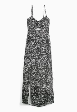 BERSHKA Printed With Straps - Jurk - Black 10 BERSHKA Printed With Straps - Jurk - Black -Bershka c855e57c63144e108adcd86644b18255