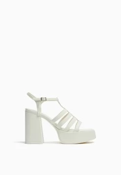 BERSHKA Sandalen Met Hoge Hak - White 13 BERSHKA Sandalen Met Hoge Hak - White -Bershka c919bbfd9fa74e33953bbfee09b7bd4d