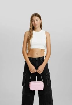 BERSHKA Schoudertas - Light Pink