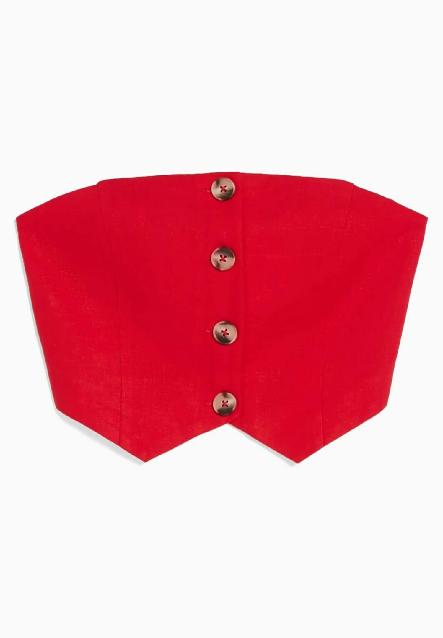 BERSHKA Bustier - Blouse - Red 6 BERSHKA Bustier - Blouse - Red - Afbeelding 6