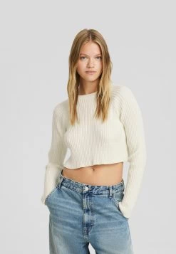 BERSHKA Blend - Trui - White