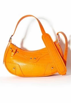 BERSHKA Studded - Schoudertas - Orange -Bershka cccae886770a44319c1b6dc657b006c5