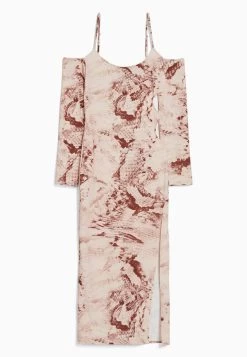 BERSHKA Printed With Cut Out Asymmetric- Etui-Jurk - Dark Brown 11 BERSHKA Printed With Cut Out Asymmetric- Etui-Jurk - Dark Brown -Bershka ccdb3f6c4ddb4b36b1753094ca514b62