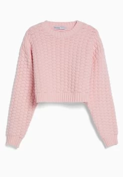 BERSHKA Textured- Trui - Light Pink -Bershka ce3e4c8c2c9a4e5ea60ac46c4515c099