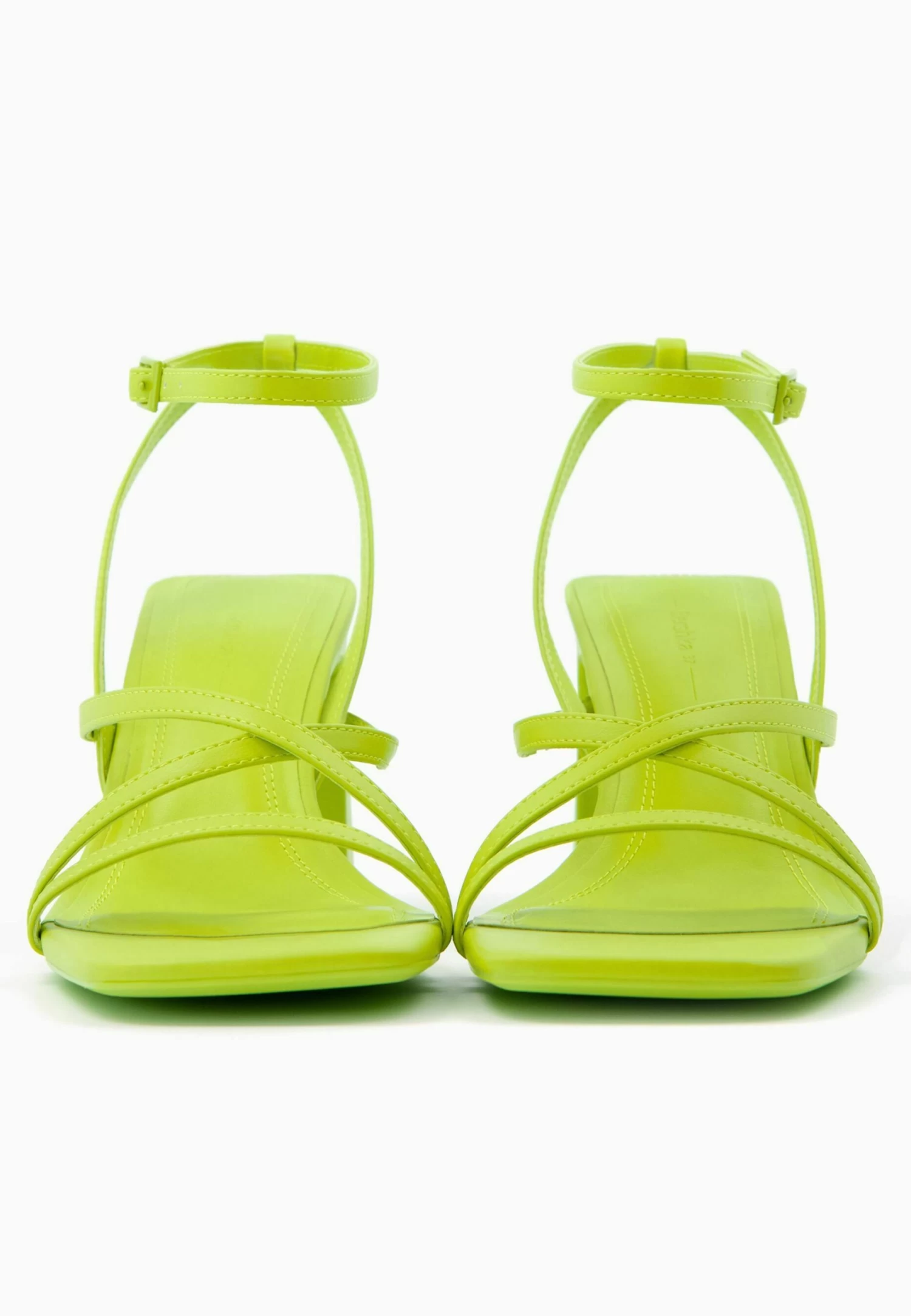 BERSHKA With Ankle Strap - Sandalen - Neon Green 5 BERSHKA With Ankle Strap - Sandalen - Neon Green - Afbeelding 5
