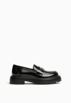 BERSHKA Penny Strap And Track - Instappers - Black 11 BERSHKA Penny Strap And Track - Instappers - Black -Bershka cf60852d604d48d38ad12adfb424fee7