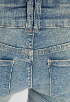 BERSHKA Waist - Bootcut Jeans - Light Blue -Bershka d18f68e476464c238ec0e0b7ed09c924