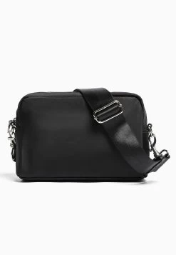 BERSHKA Monochrome - Schoudertas - Black -Bershka d7f0611d9fc84bb884dd6a6cd1775dc9