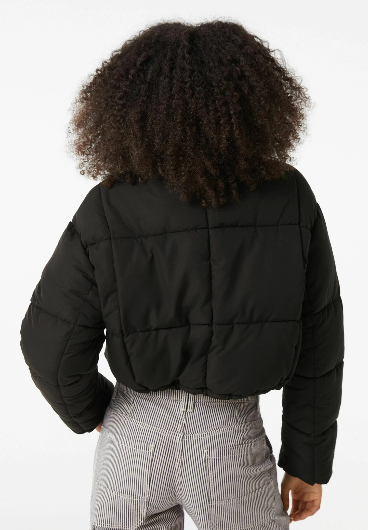 BERSHKA Short Puffer- Winterjas - Black 3 BERSHKA Short Puffer- Winterjas - Black - Afbeelding 3