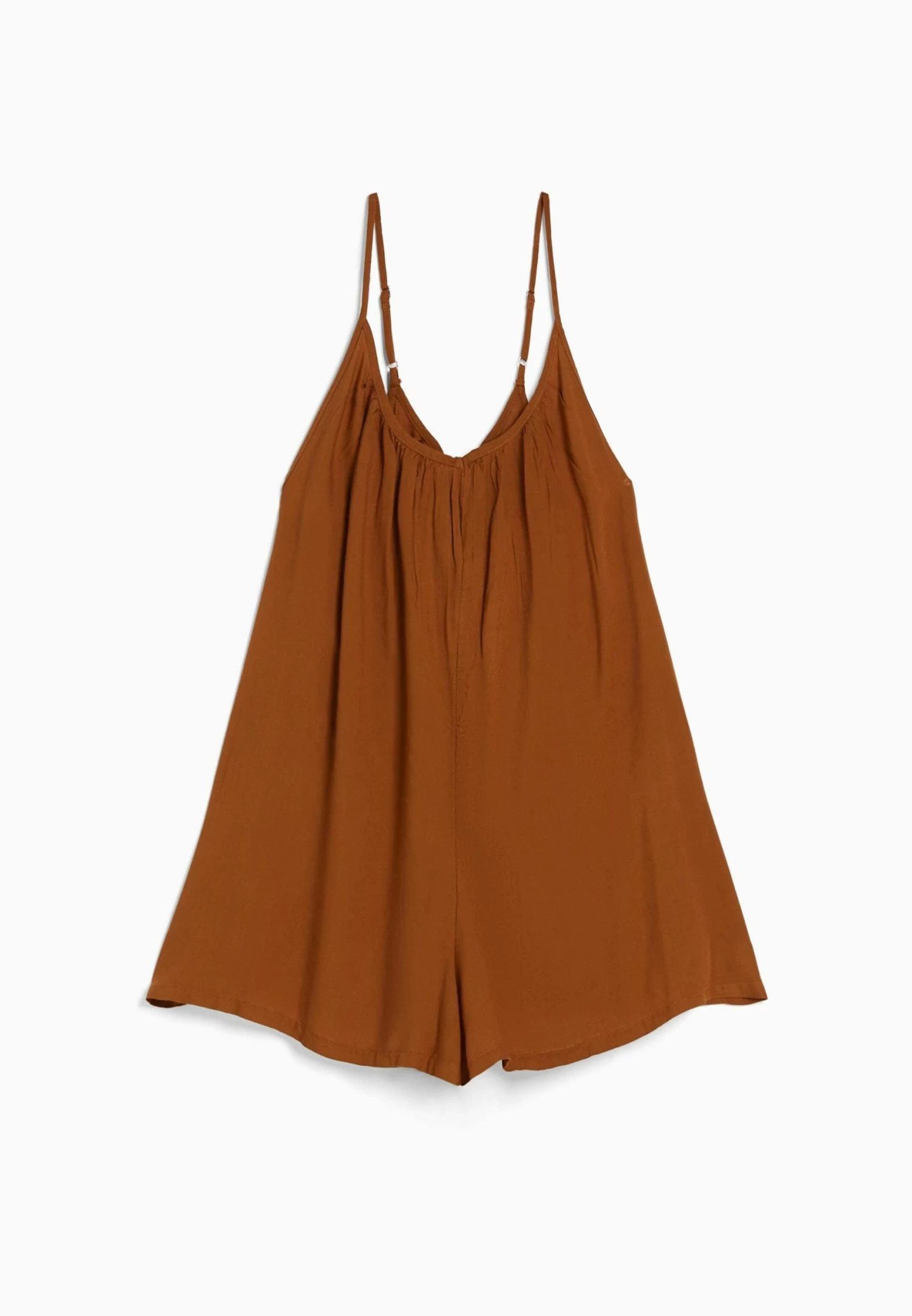 BERSHKA Strappy Flowing With Back Tie - Jumpsuit - Dark Brown 6 BERSHKA Strappy Flowing With Back Tie - Jumpsuit - Dark Brown - Afbeelding 6