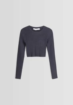 BERSHKA Cropped - Trui - Dark Grey 11 BERSHKA Cropped - Trui - Dark Grey -Bershka da4a839ca4e7405ebfd89262fa46d798
