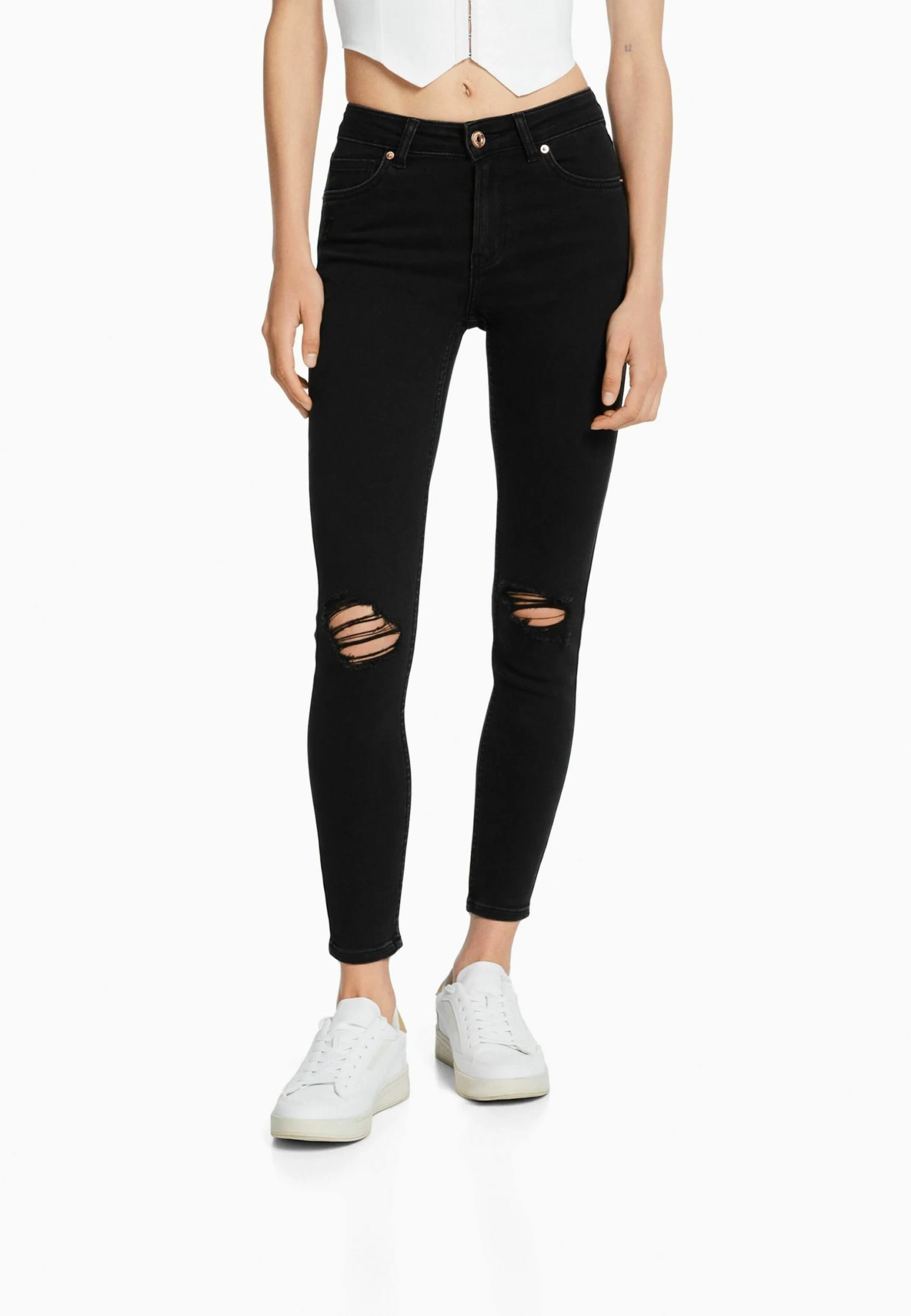 BERSHKA Vintage - Jeans Skinny Fit - Black 1 BERSHKA Vintage - Jeans Skinny Fit - Black