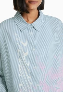 BERSHKA Long Sleeve Striped - Overhemdblouse - Blue 9 BERSHKA Long Sleeve Striped - Overhemdblouse - Blue -Bershka db089b3bc19a4aac9545009c9ab7aff5