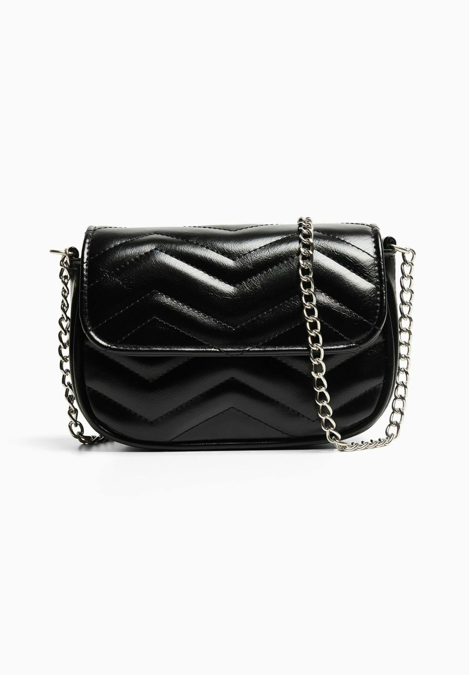 BERSHKA Padded Chain Strap - Schoudertas - Black 2 BERSHKA Padded Chain Strap - Schoudertas - Black - Afbeelding 2