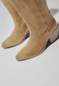 BERSHKA Heeled 11033160 - Cowboy-/Bikerlaarzen - Sand -Bershka e08dc6538d9f4102a6407c2d7bf7e314