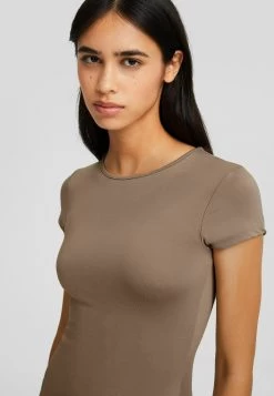 BERSHKA Long Short Sleeve- Maxi-Jurk - Camel 8 BERSHKA Long Short Sleeve- Maxi-Jurk - Camel -Bershka e14d692278204acead2da0a396d7b029