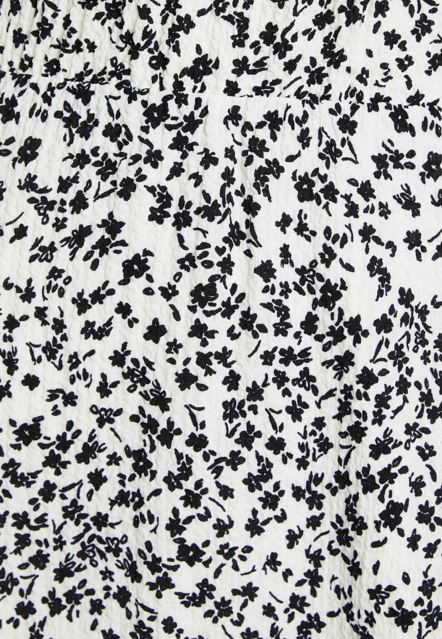 BERSHKA Short Sleeve Waffle- Mini - Gebreide Jurk - Black/White 5 BERSHKA Short Sleeve Waffle- Mini - Gebreide Jurk - Black/White - Afbeelding 5