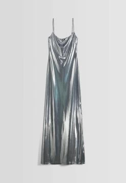 BERSHKA Long Strappy - Galajurk - Silver Coloured -Bershka e320ce57ce3a4bfa9f7a3ff59b39f8e7