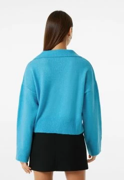 BERSHKA Trui - Dark Blue -Bershka e38ddb27e70741a38671e5bedaba7a5d