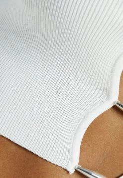 BERSHKA DetailHalter- Top - Off White -Bershka e4223e727ded4afc87008ae821065cd6