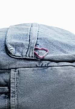 BERSHKA With Heart Charm - Rugzak - Dark Blue -Bershka e4d463ca0b8749d8bc8ce1e5071a94da