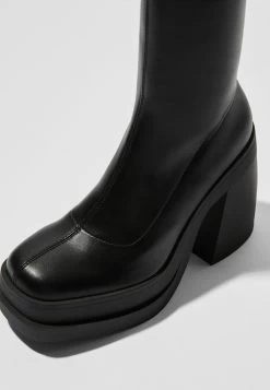 BERSHKA Fitted 11103160 - Enkellaarsjes Met Plateauzool - Black 12 BERSHKA Fitted 11103160 - Enkellaarsjes Met Plateauzool - Black -Bershka e5280d71539d45ba908cb81febeee8f9