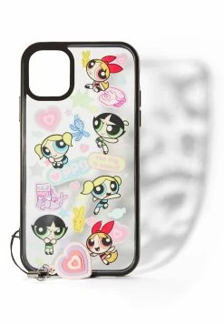BERSHKA Powerpuff - Telefoonhoesje - Black