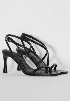 BERSHKA Strappy- Sandalen Met Hoge Hak - Black -Bershka e728b00c52cf4be185d1dbc371da2afe