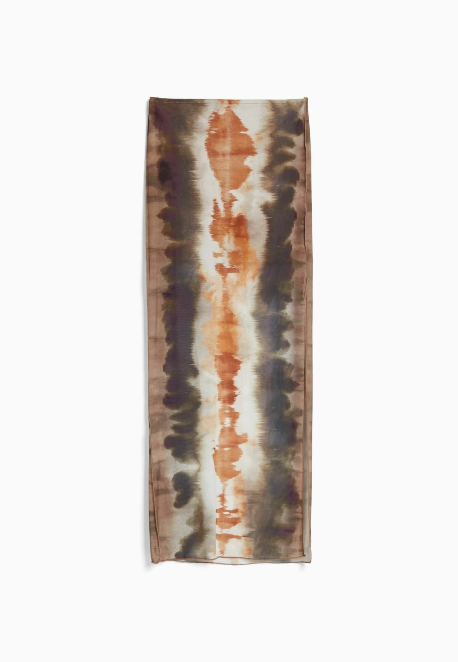 BERSHKA Tie Dye- Maxirok - Dark Brown 6 BERSHKA Tie Dye- Maxirok - Dark Brown - Afbeelding 6