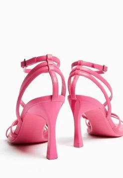 BERSHKA With Ankle Strap - Strappy 11781160 - Sandalen - Pink -Bershka ecaaef07f989487598ed8a3b5e91e0cd