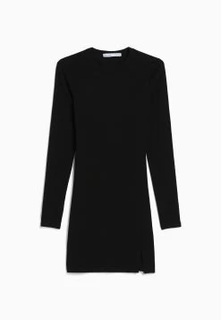 BERSHKA Long Sleeve Mini- Etui-Jurk - Black -Bershka eccacd8313094b54b8789c105f5fb241