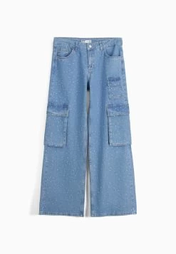 BERSHKA Rhinestone- Flared Jeans - Dark Blue 9 BERSHKA Rhinestone- Flared Jeans - Dark Blue -Bershka ed30105b40fb46448b1e8f01fec0476d