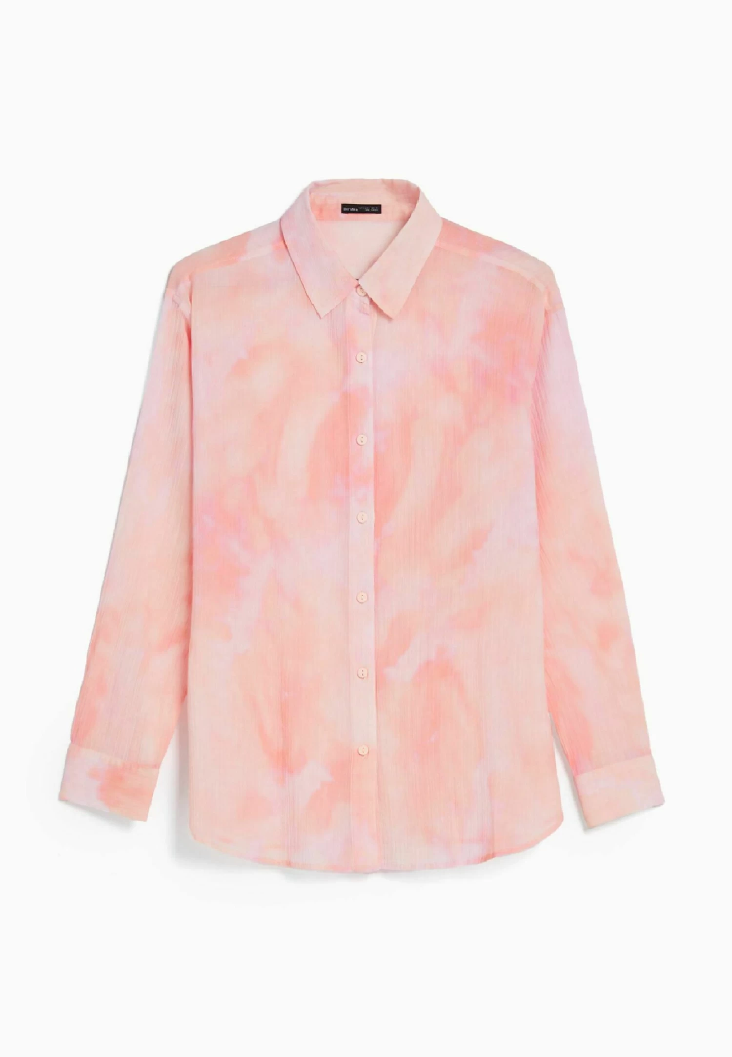 BERSHKA Long Sleeve - Overhemdblouse - Brown 5 BERSHKA Long Sleeve - Overhemdblouse - Brown - Afbeelding 5